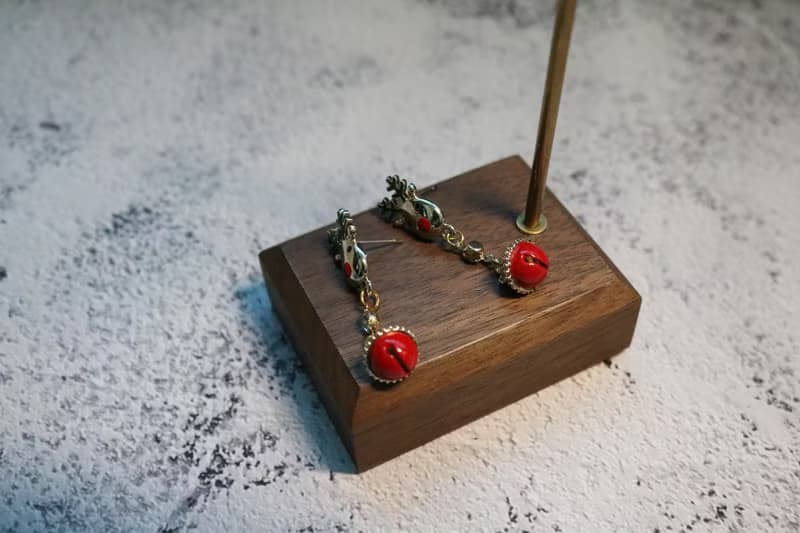 聖誕交換禮物麋鹿鈴鐺耳釘耳飾Earrings