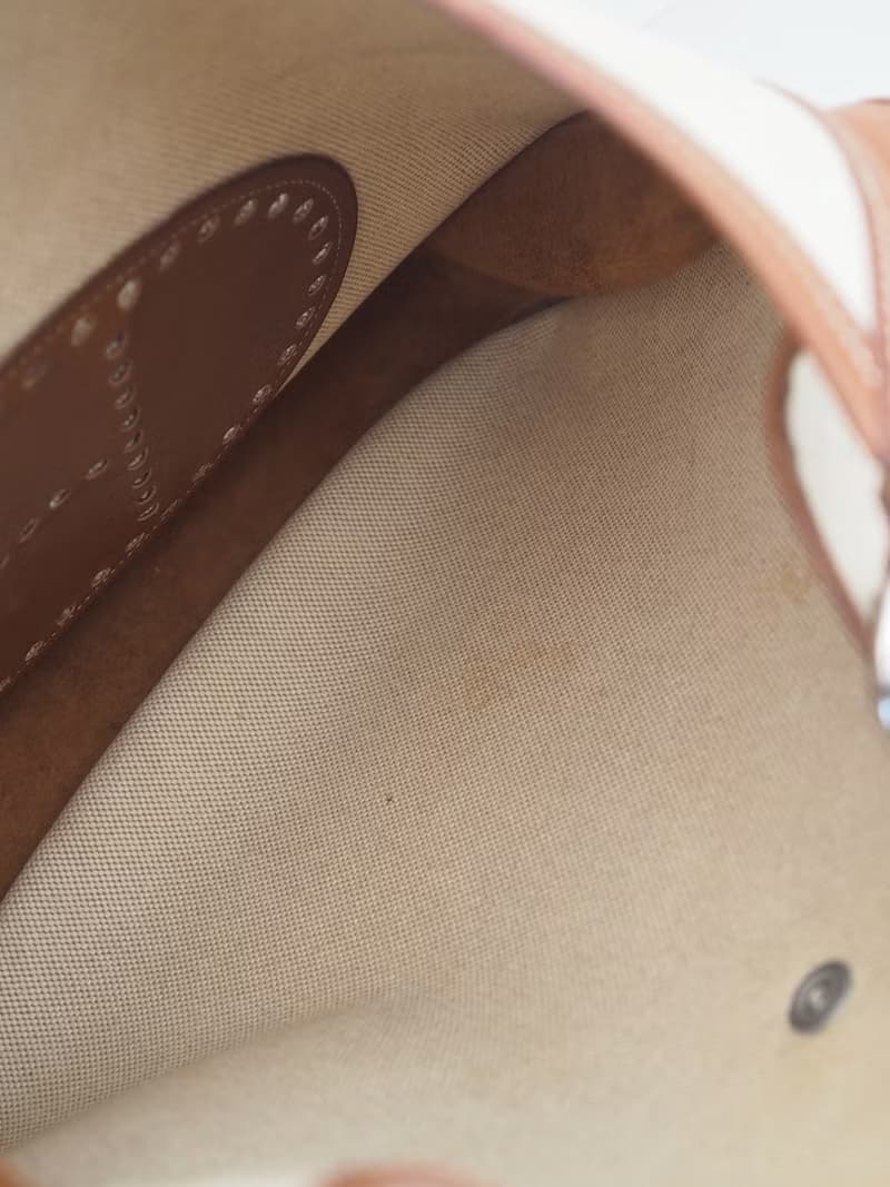 HERMES エルメス エブリン GM ショルダーバッグ トワルアッシュ ブラウン レザー ヴィンテージ ユニセックス