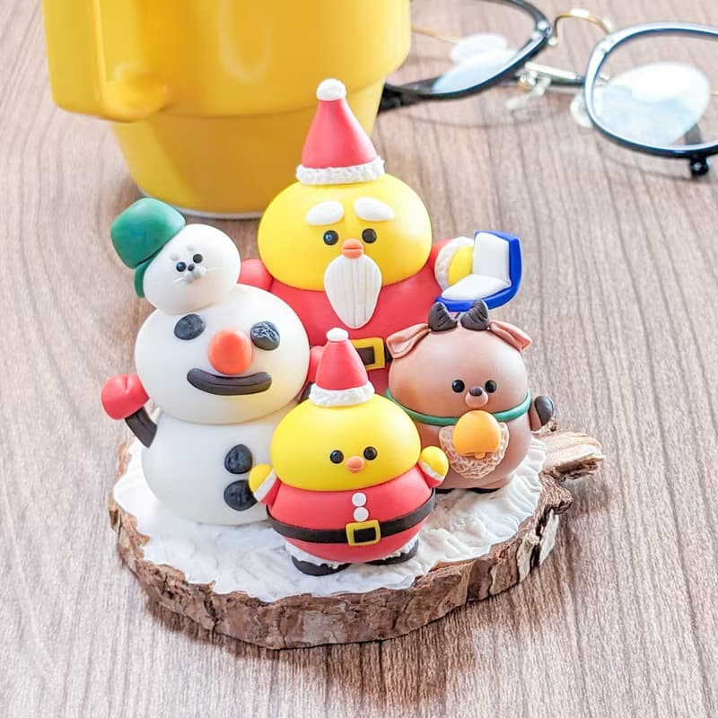 ころころクリスマス　置物