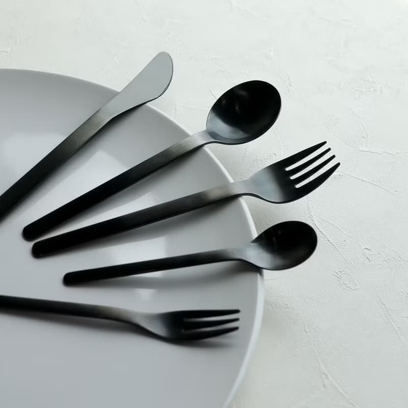 日本【SALUS 佐藤金屬】機內用餐具(黑)