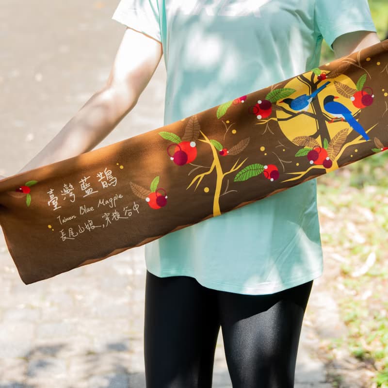 【小創襪】臺灣藍鵲 冰霸巾 青鳥 降溫巾 保育動物 鳥 療癒動物咖