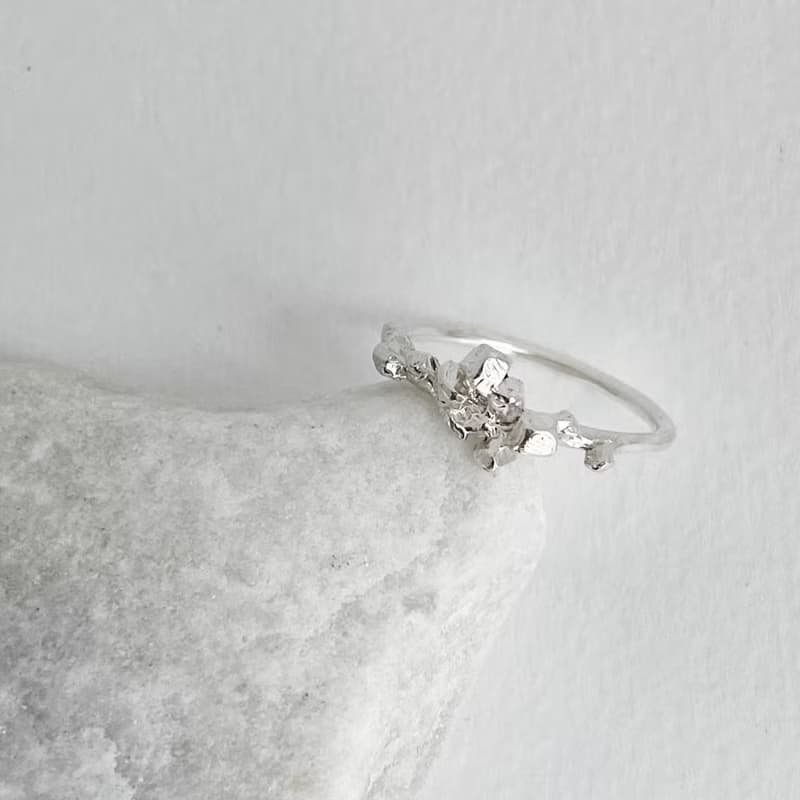 晶簇戒指 Cluster Ring 925純銀