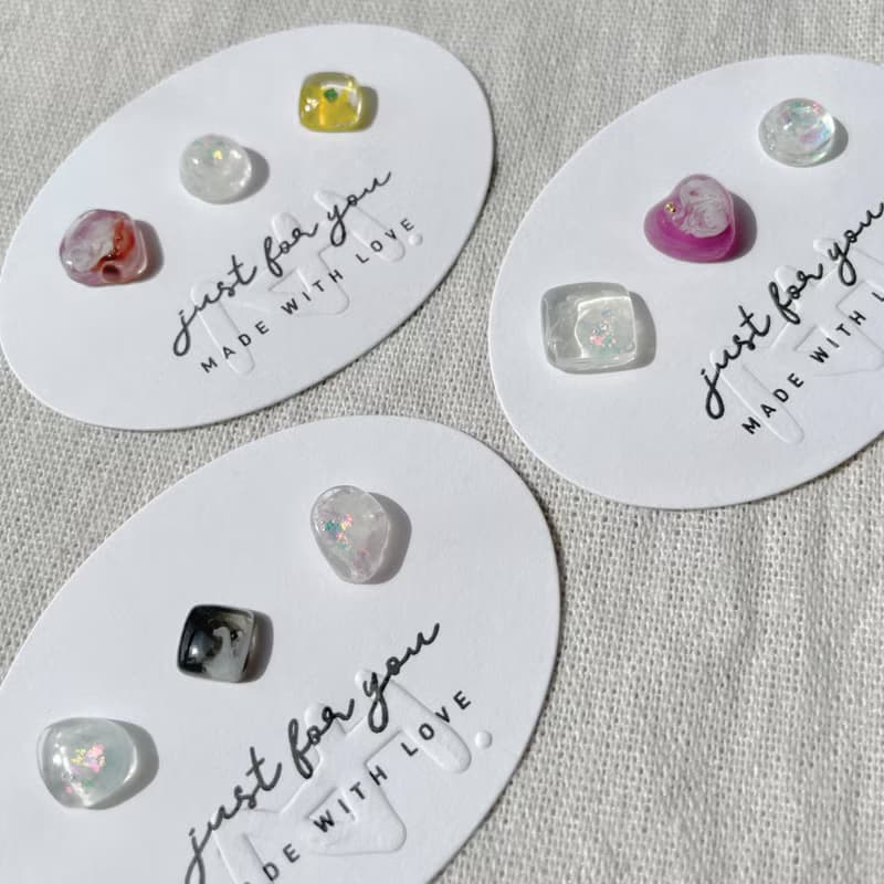 TeenyTinyCraft | 粒粒石•透幻1-3 手工耳骨夾/耳飾/戒指