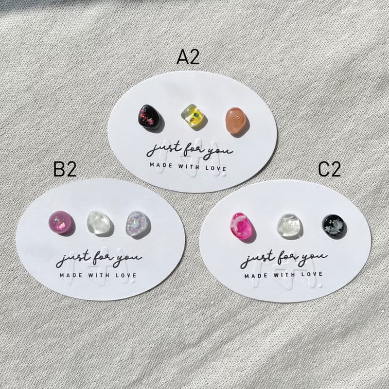 TeenyTinyCraft | 粒粒石•透幻1-3 手工耳骨夾/耳飾/戒指