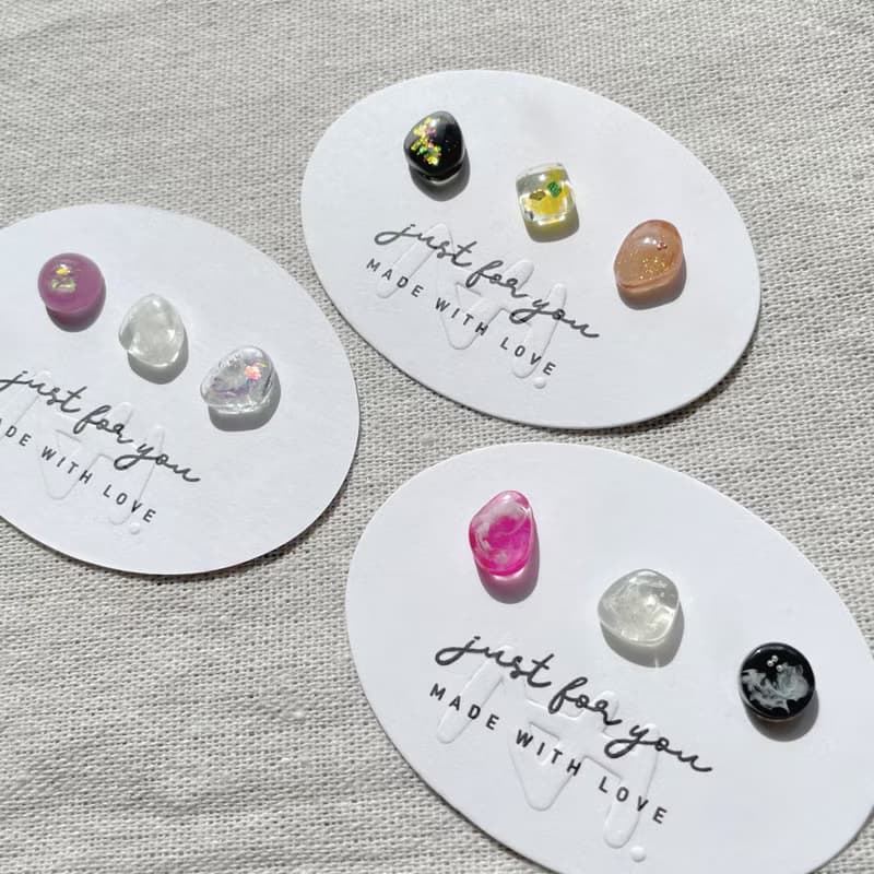 TeenyTinyCraft | 粒粒石•透幻1-3 手工耳骨夾/耳飾/戒指