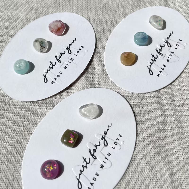 TeenyTinyCraft | 粒粒石•透幻1-3 手工耳骨夾/耳飾/戒指