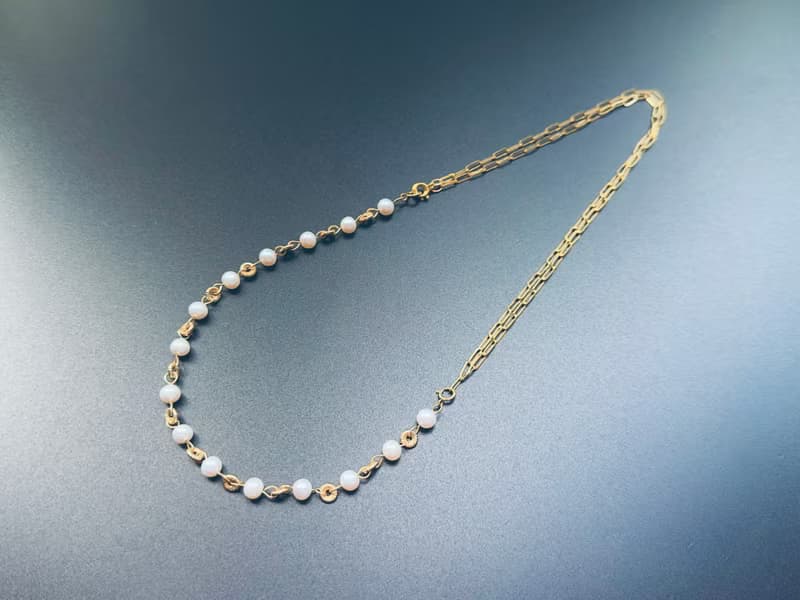 18K金/14K注金 天然淡水珍珠項鍊手鍊 獨立原創設計多種配戴方