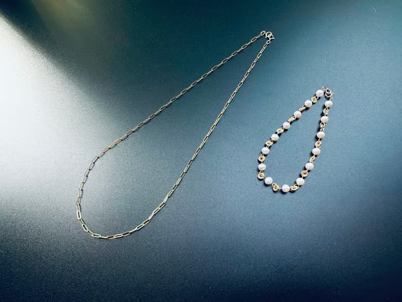 18K金/14K注金 天然淡水珍珠項鍊手鍊 獨立原創設計多種配戴方