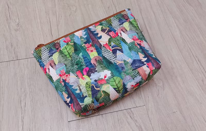 送禮推薦手作【拉鍊收納包】【厚鋪棉】拉鍊小包-托特小包-化妝包