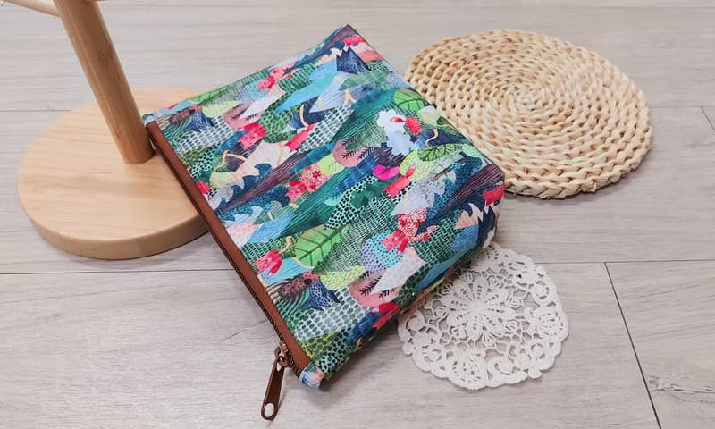 送禮推薦手作【拉鍊收納包】【厚鋪棉】拉鍊小包-托特小包-化妝包