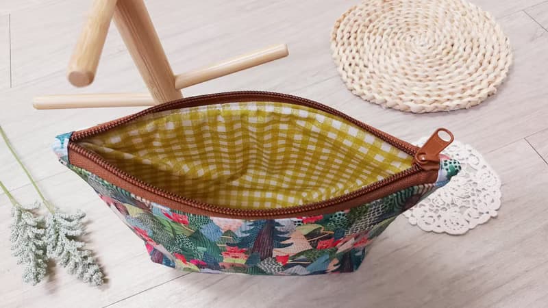 送禮推薦手作【拉鍊收納包】【厚鋪棉】拉鍊小包-托特小包-化妝包