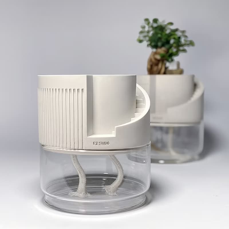 清水模植栽盆 I    4寸    I 登場  自吸水盆 I