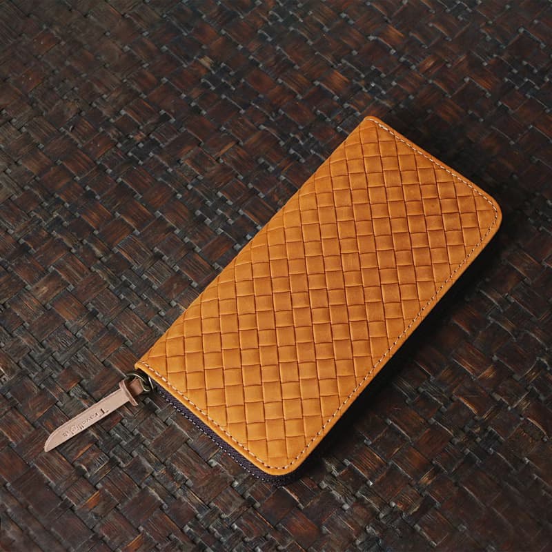 本革メッシュ長財布 ファスナー財布小銭入れ 大容量 カードケース