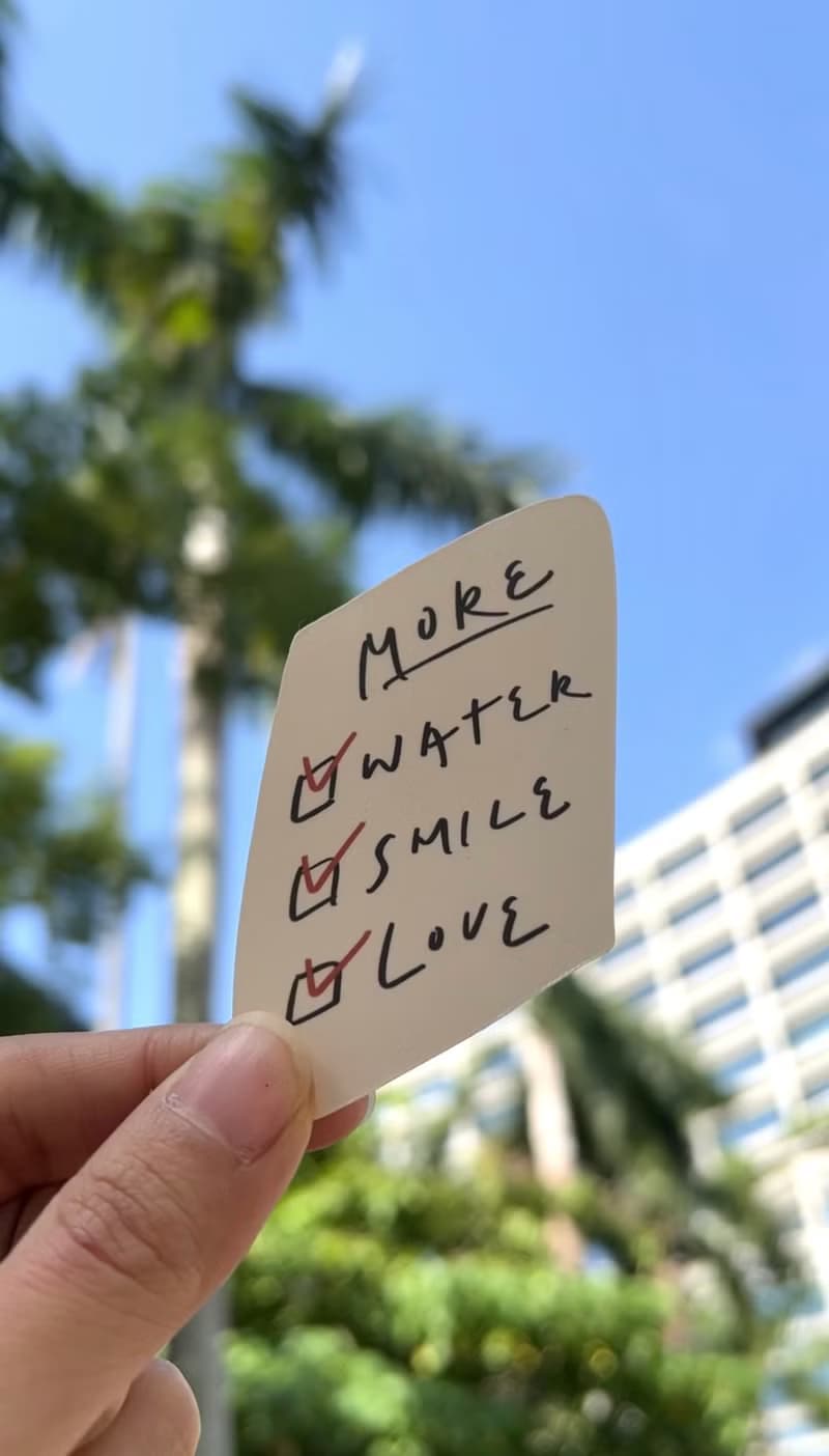 隨時來點正能量霧面貼紙