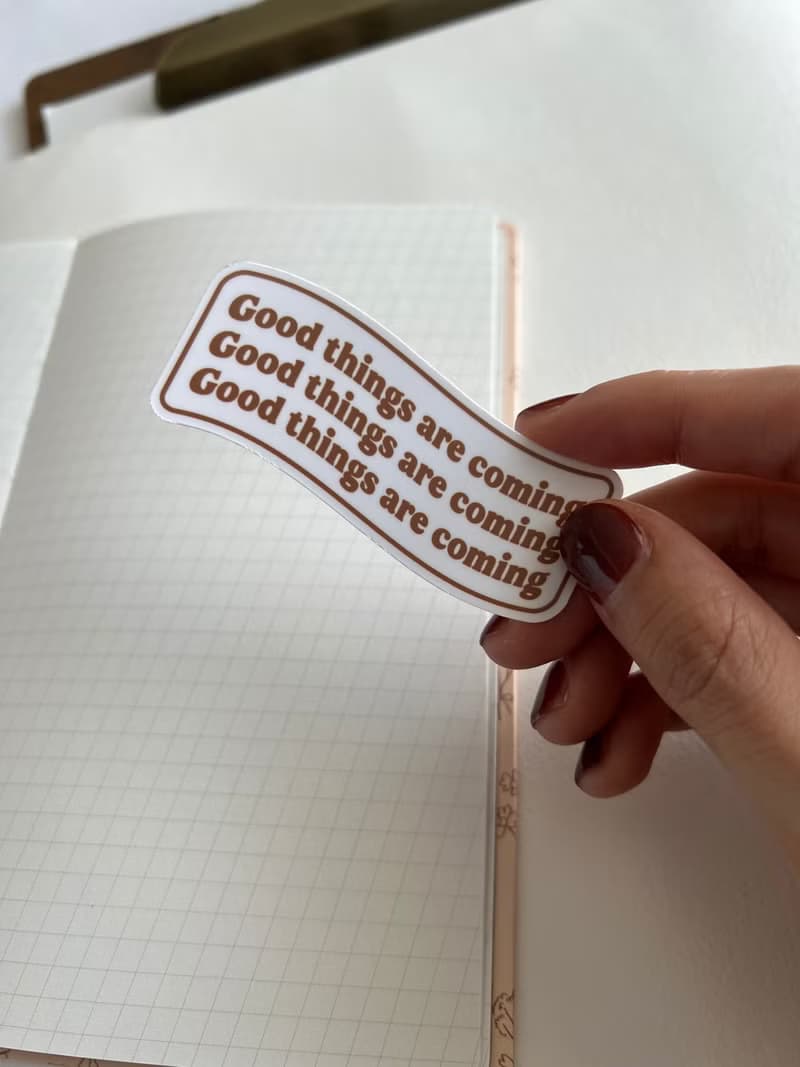 隨時來點正能量霧面貼紙