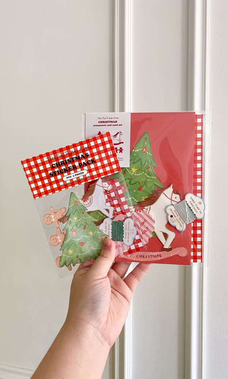 Christmas ornament and card set