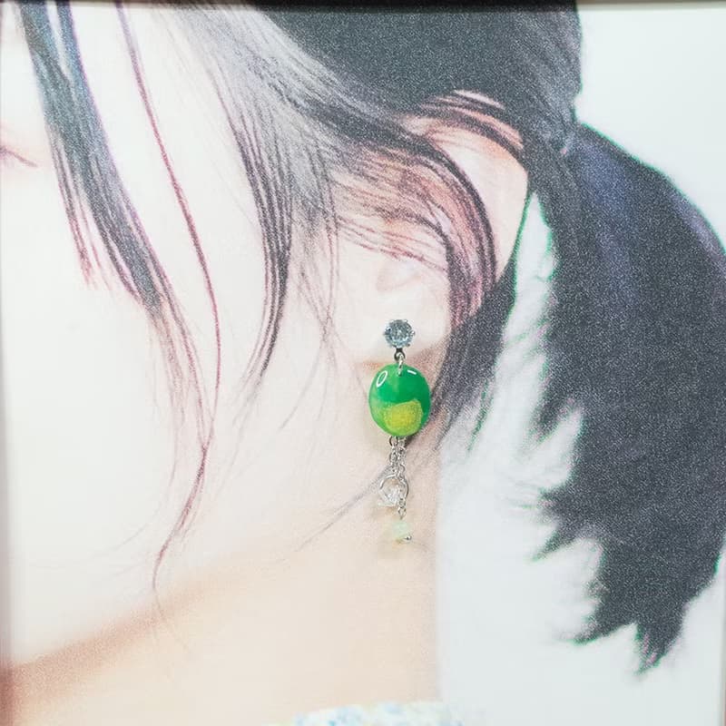 風景印象 夏 葡萄石 耳環 耳針/耳夾