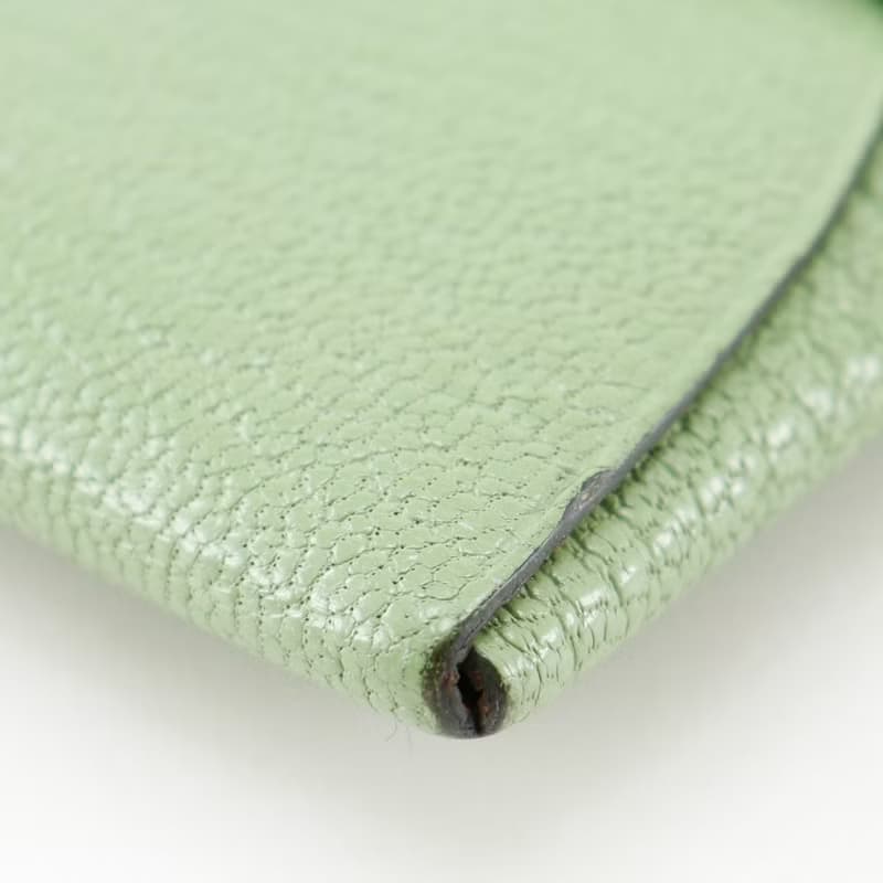 【日本直送】エルメス HERMES バスティア コインケース シェーブル 緑 B レディース【中古】