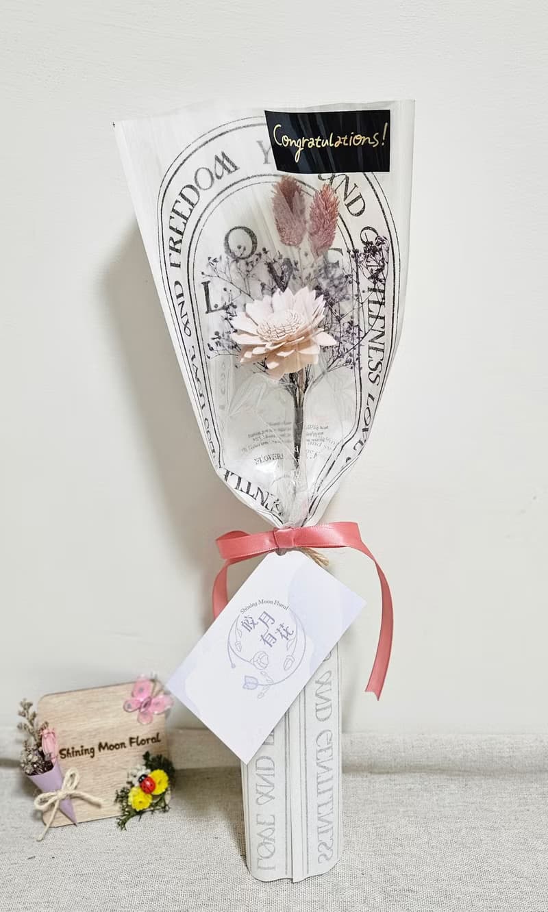 皎月有花 畢業花束-單朵索拉花可擴香