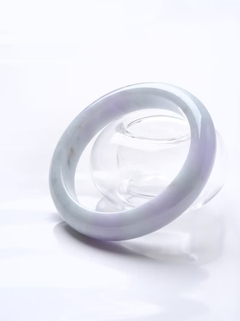 夢春 | 糯種 / 春彩 / 平安鐲 / 手圍17.5 | 天然A貨翡翠玉鐲