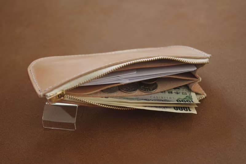 真皮馬鞍皮拉鍊錢包