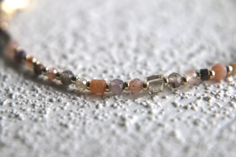 手鍊 草莓晶 髮晶 天然石 - 跳舞 -