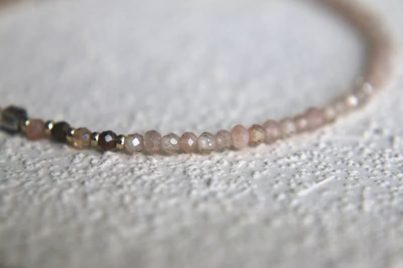 手鍊 草莓晶 髮晶 天然石 - 跳舞 -