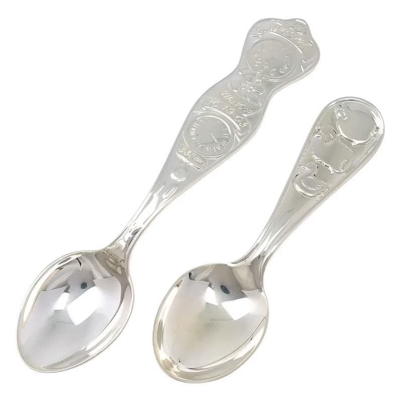 【日本直送】ティファニー TIFFANY&Co. ベビースプーン 食器 2本セット ベア&羊 シルバー925 _【中古】