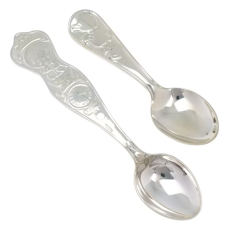 【日本直送】ティファニー TIFFANY&Co. ベビースプーン 食器 2本セット ベア&羊 シルバー925 _【中古】