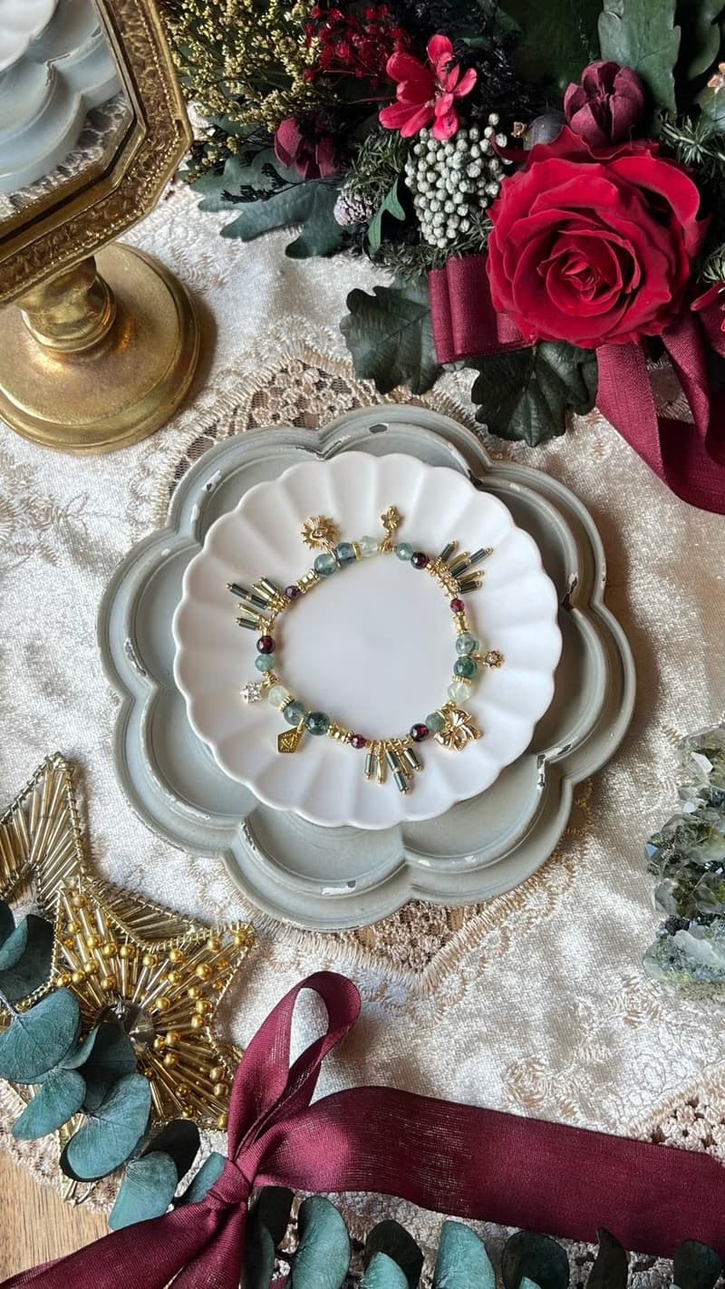 -聖光照耀-天然水晶手鏈/黃銅手鍊