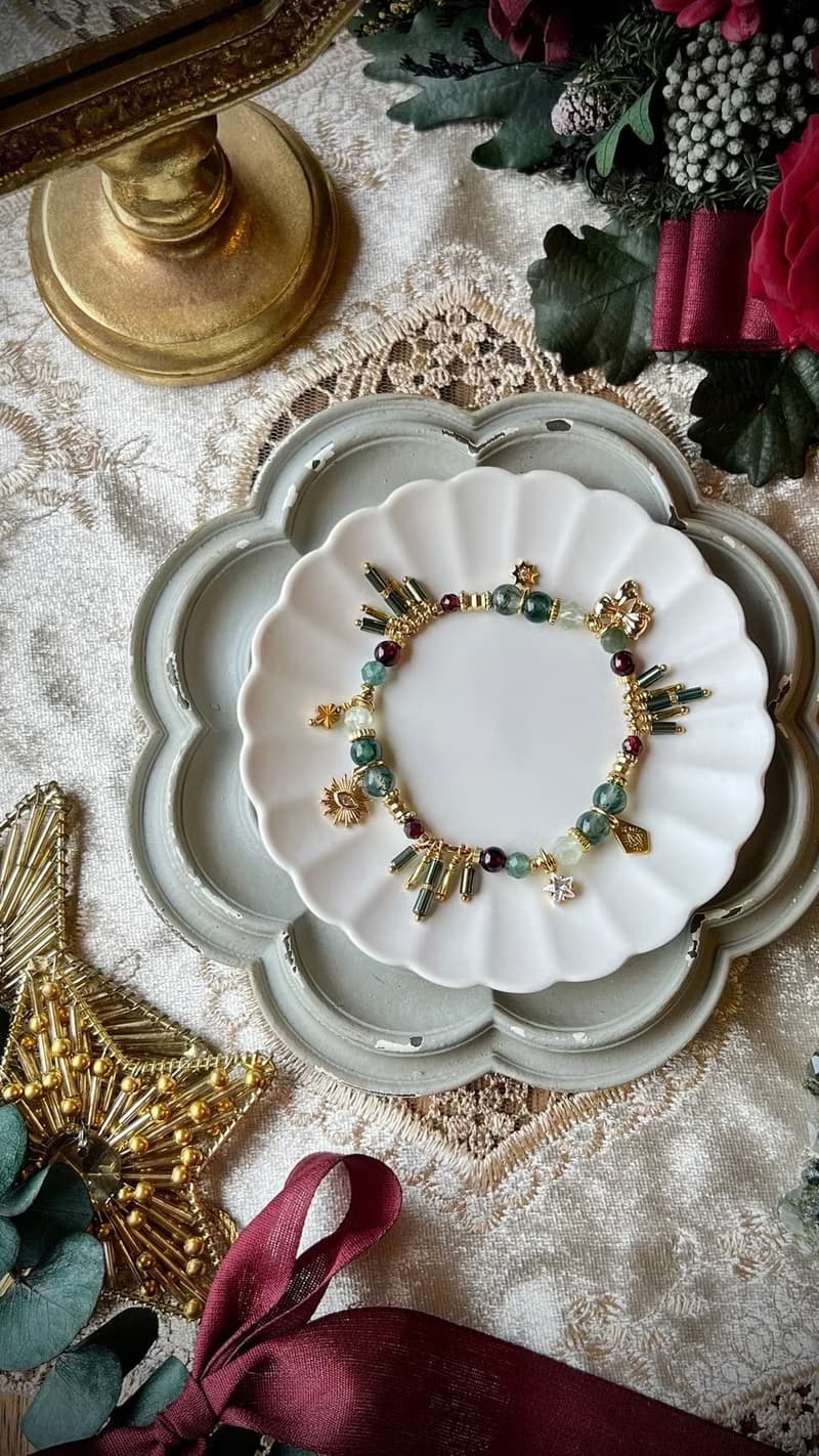 -聖光照耀-天然水晶手鏈/黃銅手鍊