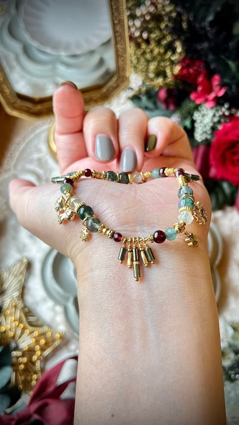 -聖光照耀-天然水晶手鏈/黃銅手鍊