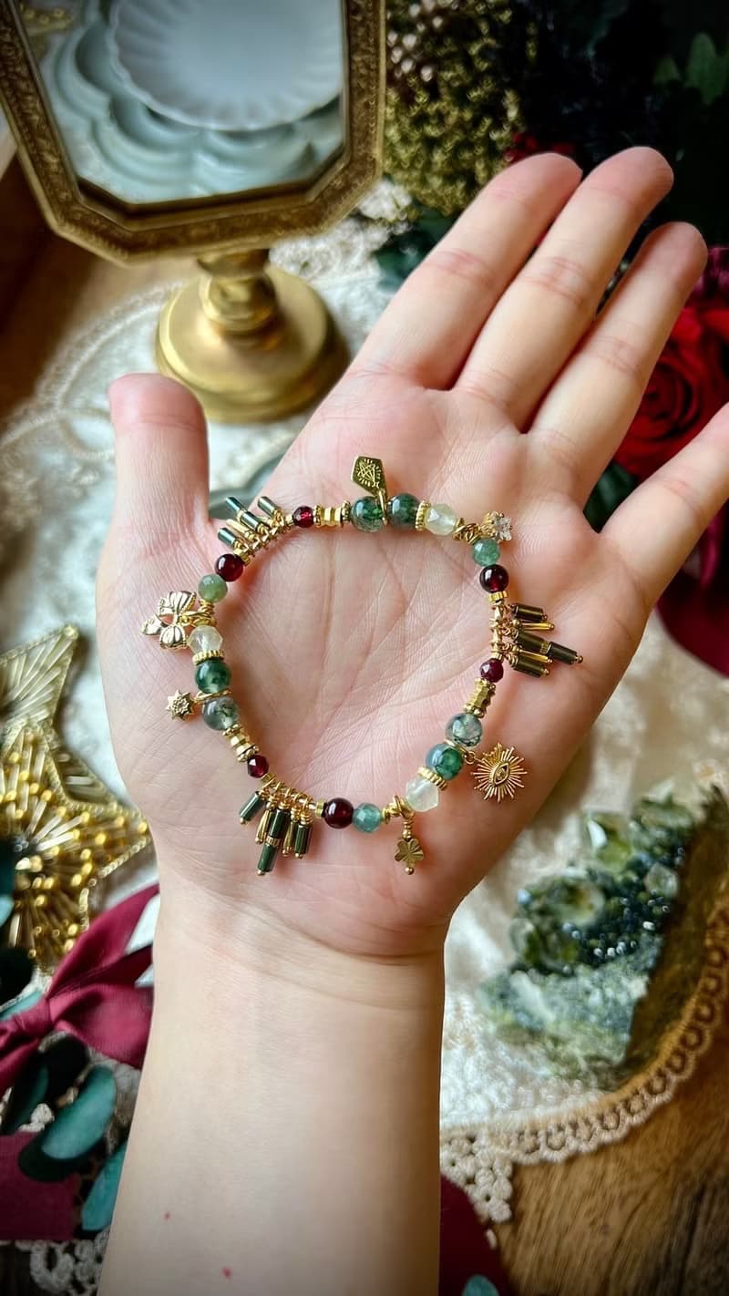 -聖光照耀-天然水晶手鏈/黃銅手鍊