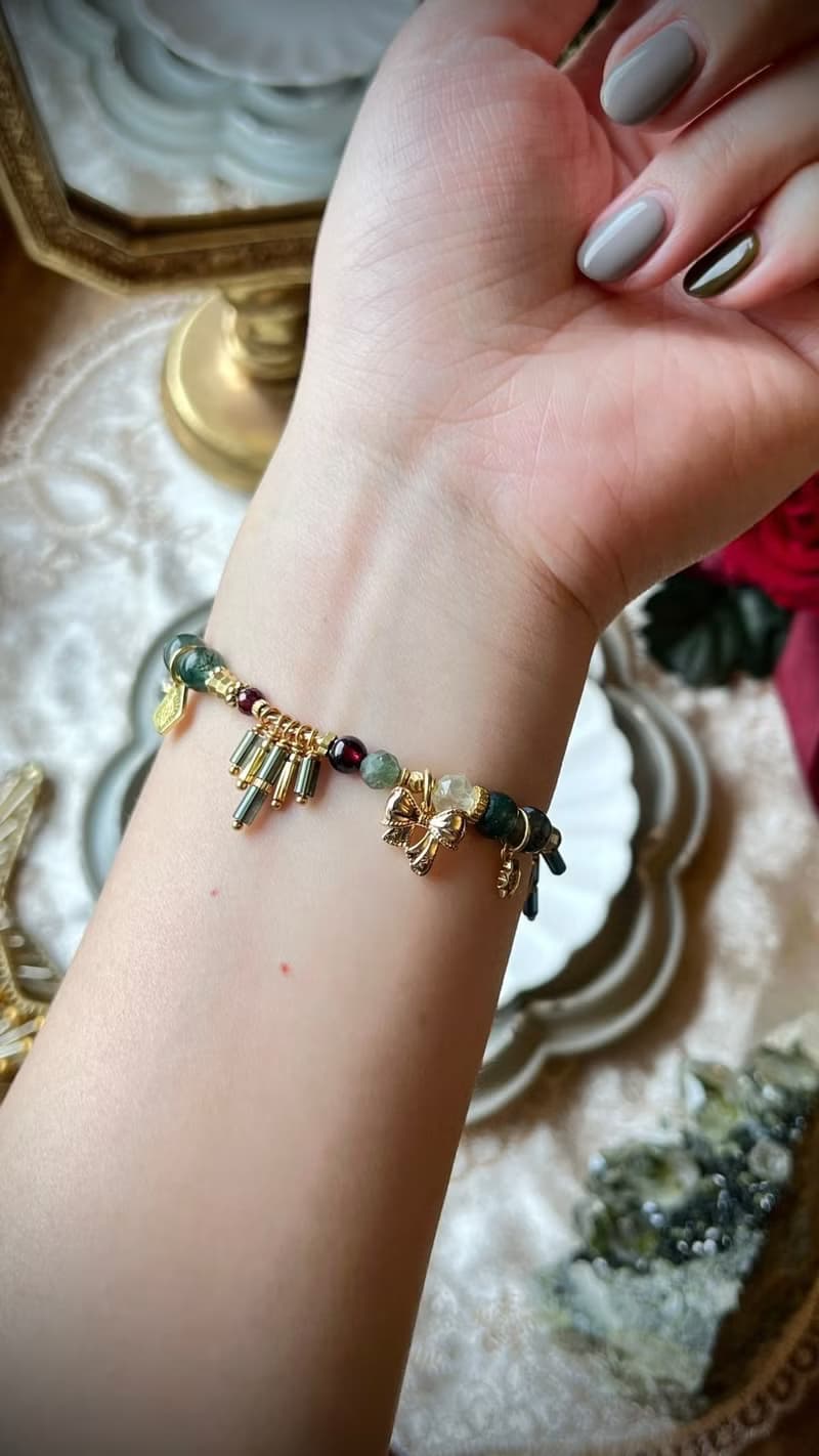 -聖光照耀-天然水晶手鏈/黃銅手鍊