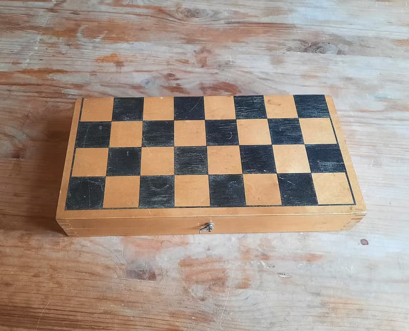 Small model Oredezh Soviet chess set 1969 — 56 years old wooden chess vintage
