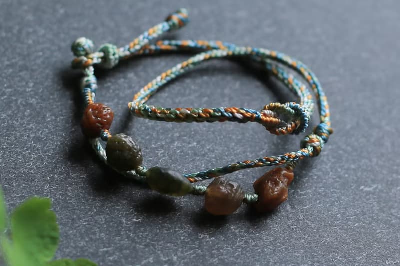 春秋全手工編繩 | 瑪瑙原石 | 多層幸運手繩 | 獨一無二