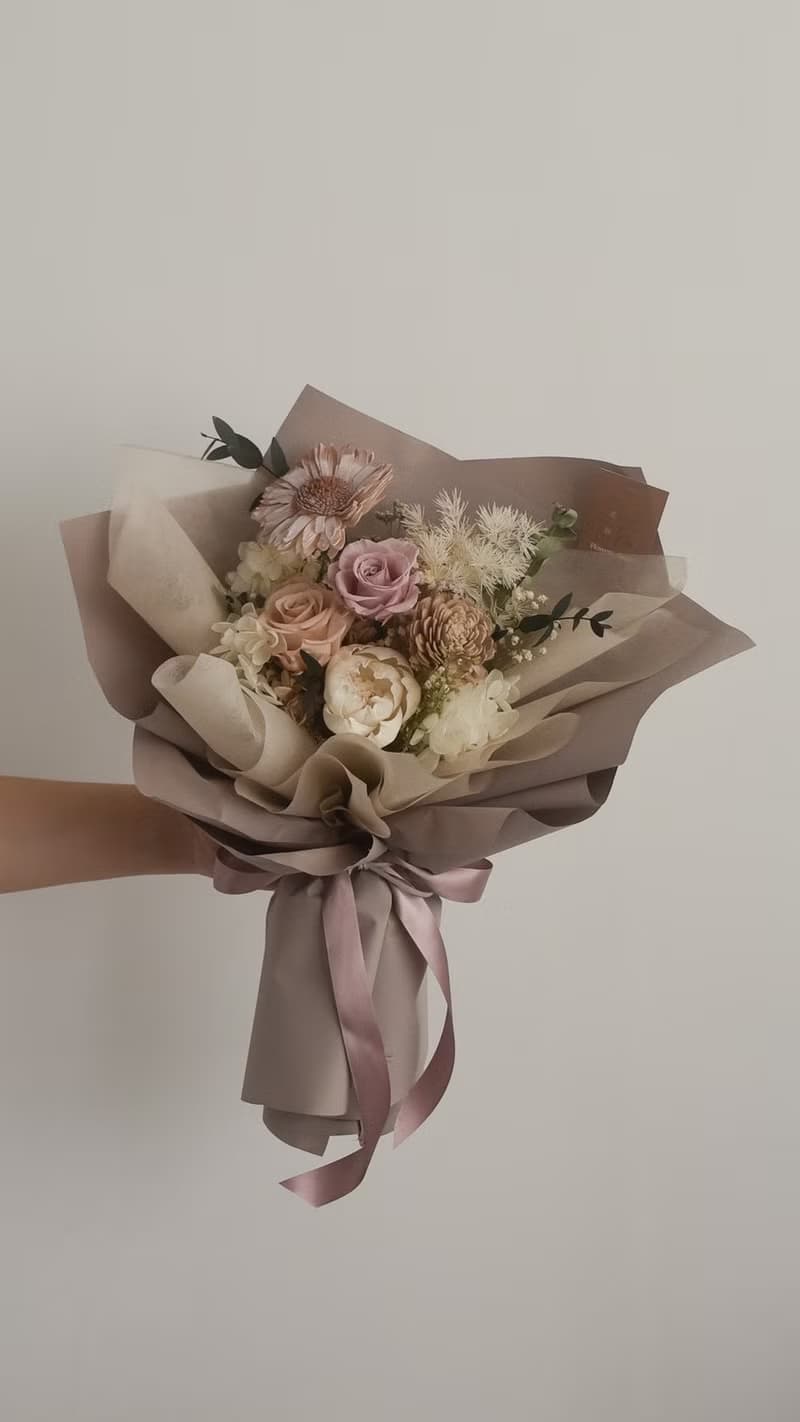 /野餐鄉村花束/求婚花束 情人節 七夕 生日 求婚 捧花 開幕花禮