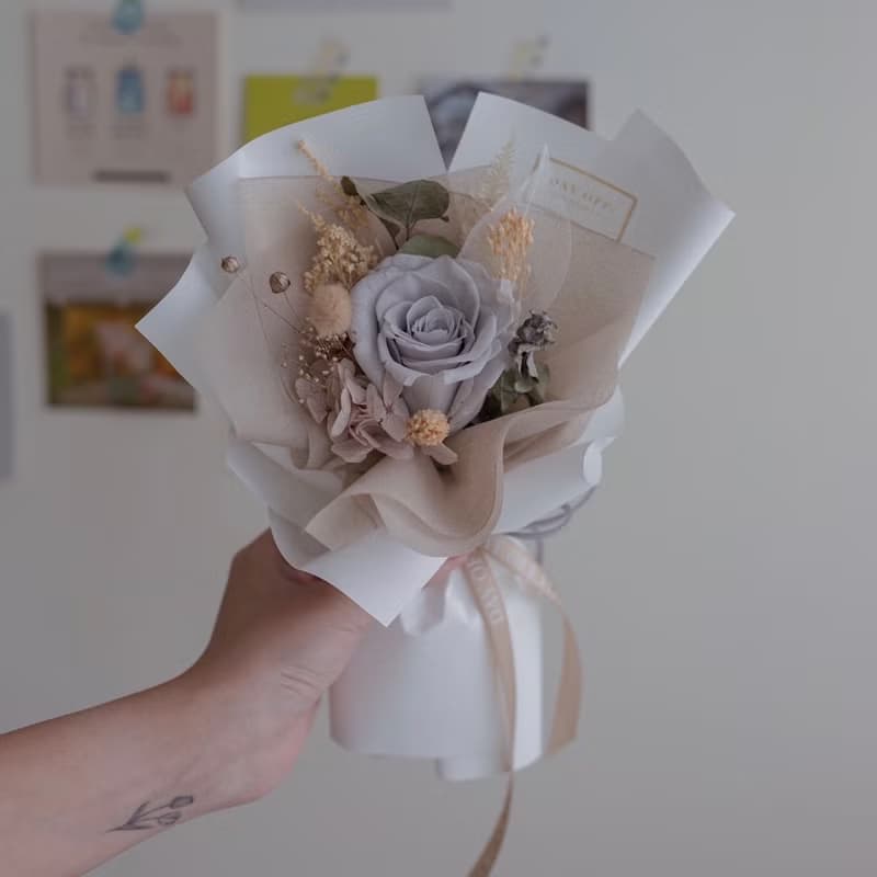 DAY OFF 單支玫瑰花束 情人節禮物 花禮 韓式花束 情人節花束