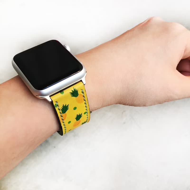 Apple Watch Band 38mm 42mm 40mm 44mm, HandStitched Handmade