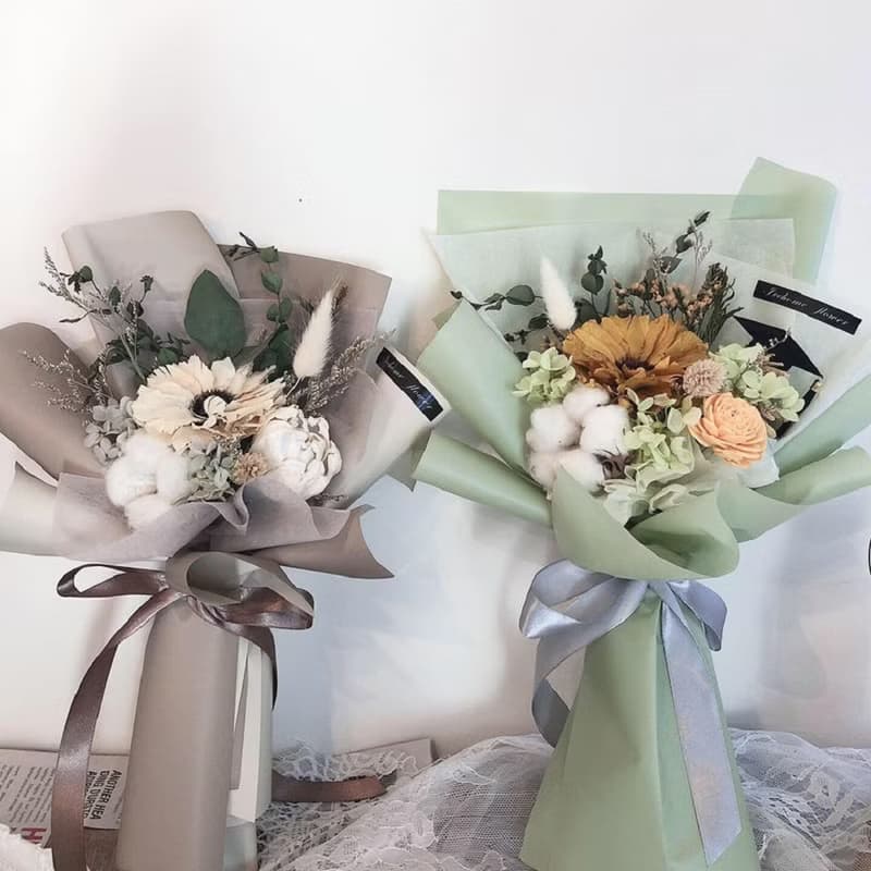 畢業花束  非洲菊乾燥花束 花束