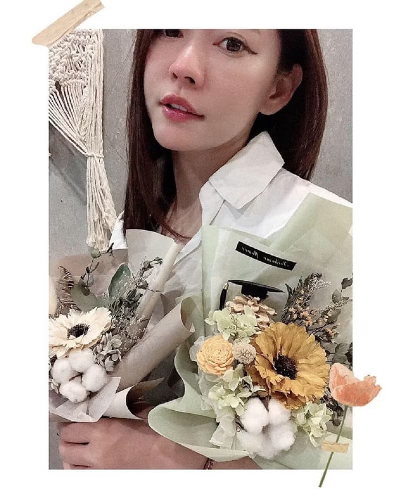 畢業花束  非洲菊乾燥花束 花束