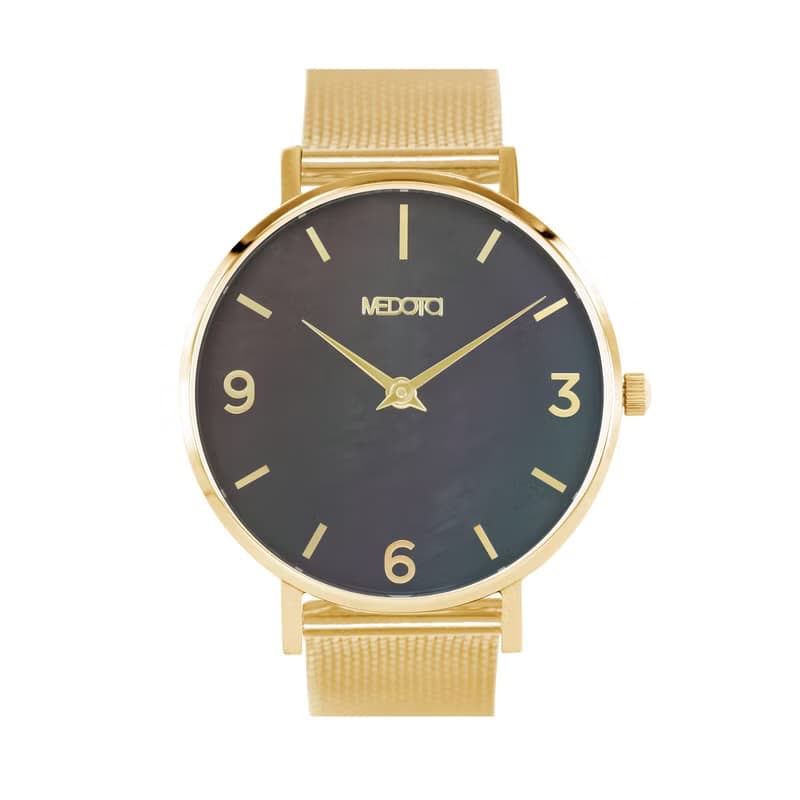 CERES系列天然珍珠母貝手錶 女錶 / 金色