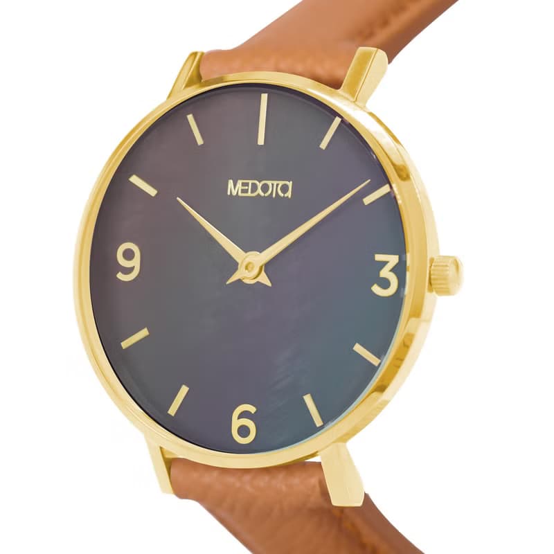 CERES系列天然珍珠母貝手錶 女錶 / 金色