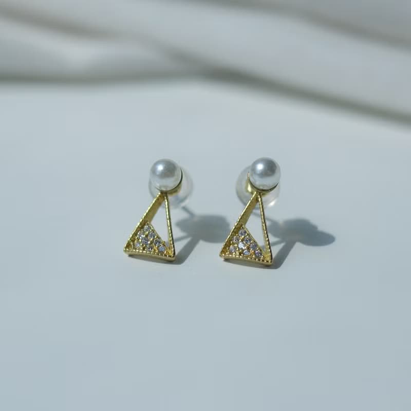 ONCE LITE | 暮光系 - STAY * 黃銅耳環