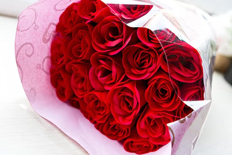 此情不渝-可抽取20朵香皂玫瑰花花束(4色可選)