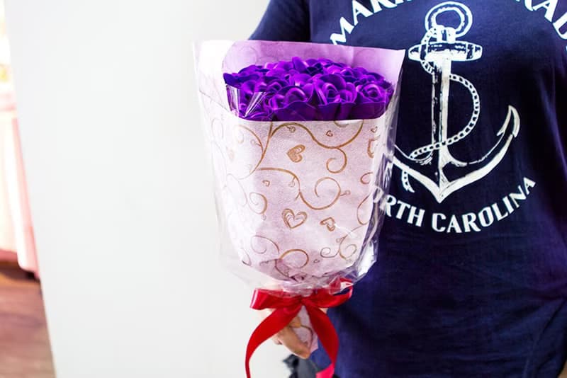 此情不渝-可抽取20朵香皂玫瑰花花束(4色可選)