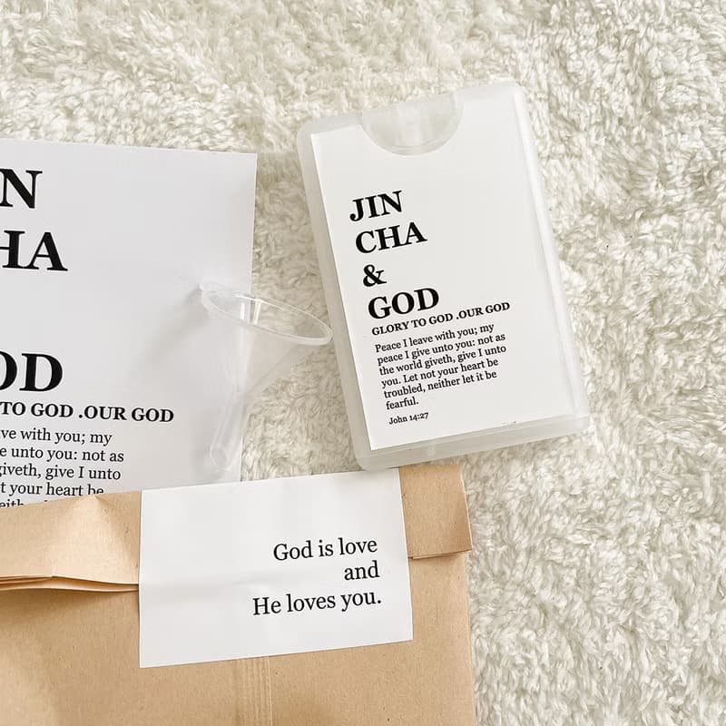 JIN CHA GOD- 20ml隨身酒精噴瓶 JIN CHA GOD-GLORY TO GOD .