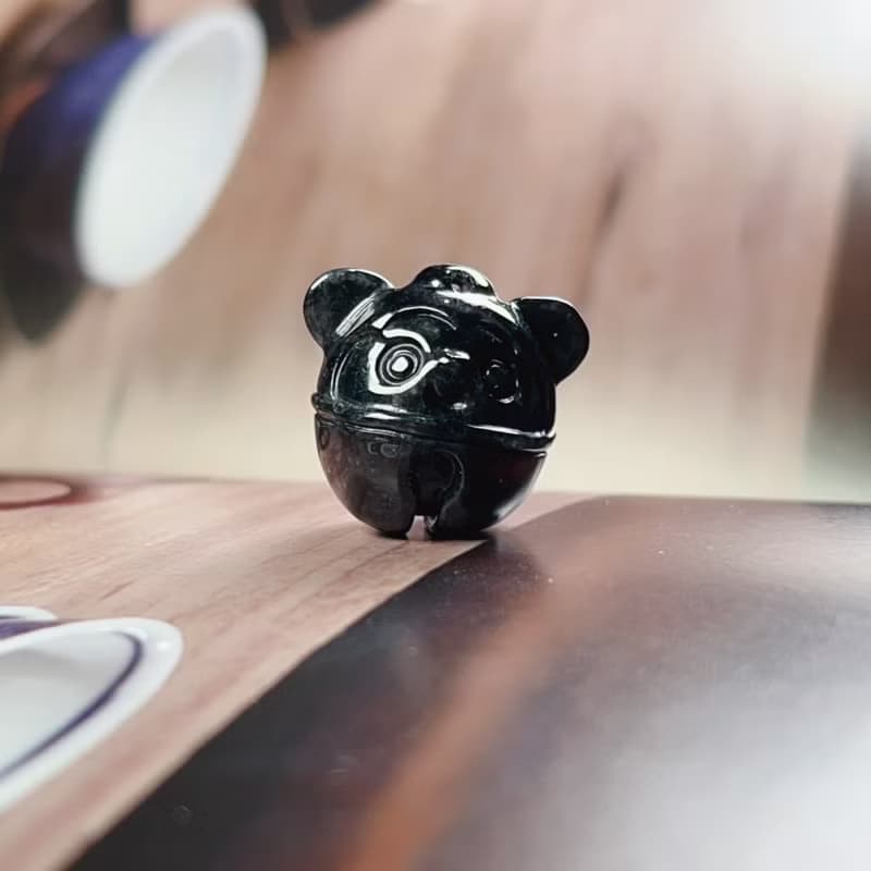 烏雞翡翠老鼠鈴鐺 | 天然緬甸A貨翡翠 | 送禮