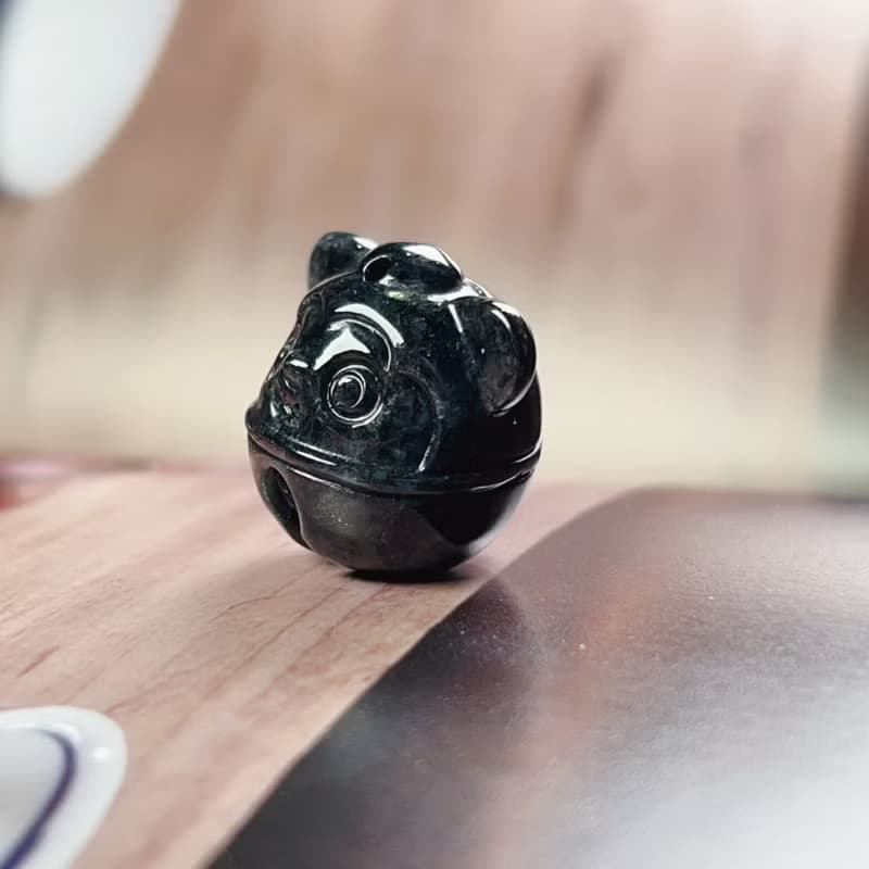 烏雞翡翠老鼠鈴鐺 | 天然緬甸A貨翡翠 | 送禮