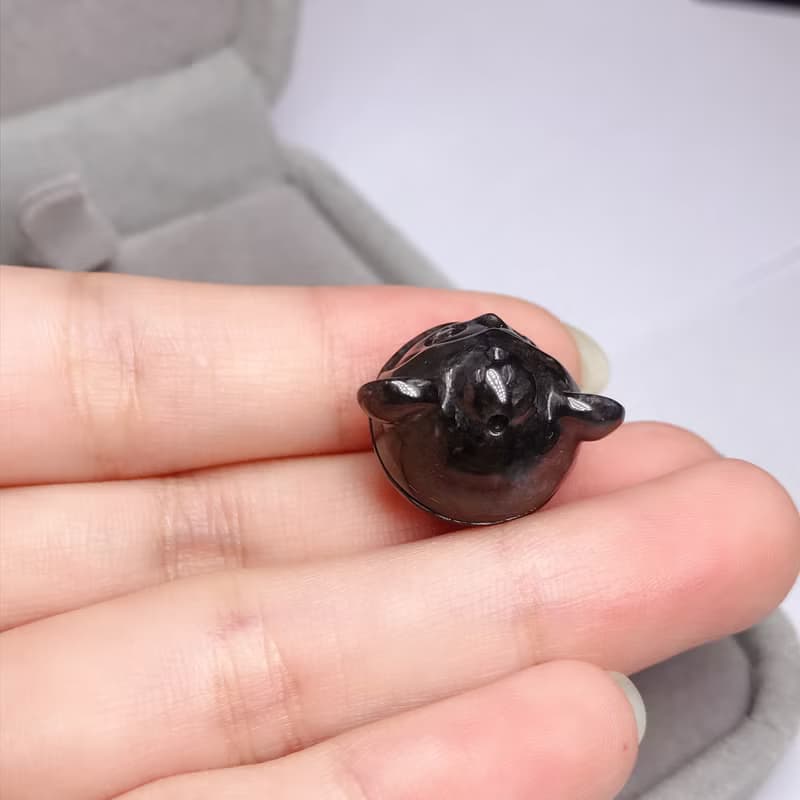 烏雞翡翠老鼠鈴鐺 | 天然緬甸A貨翡翠 | 送禮